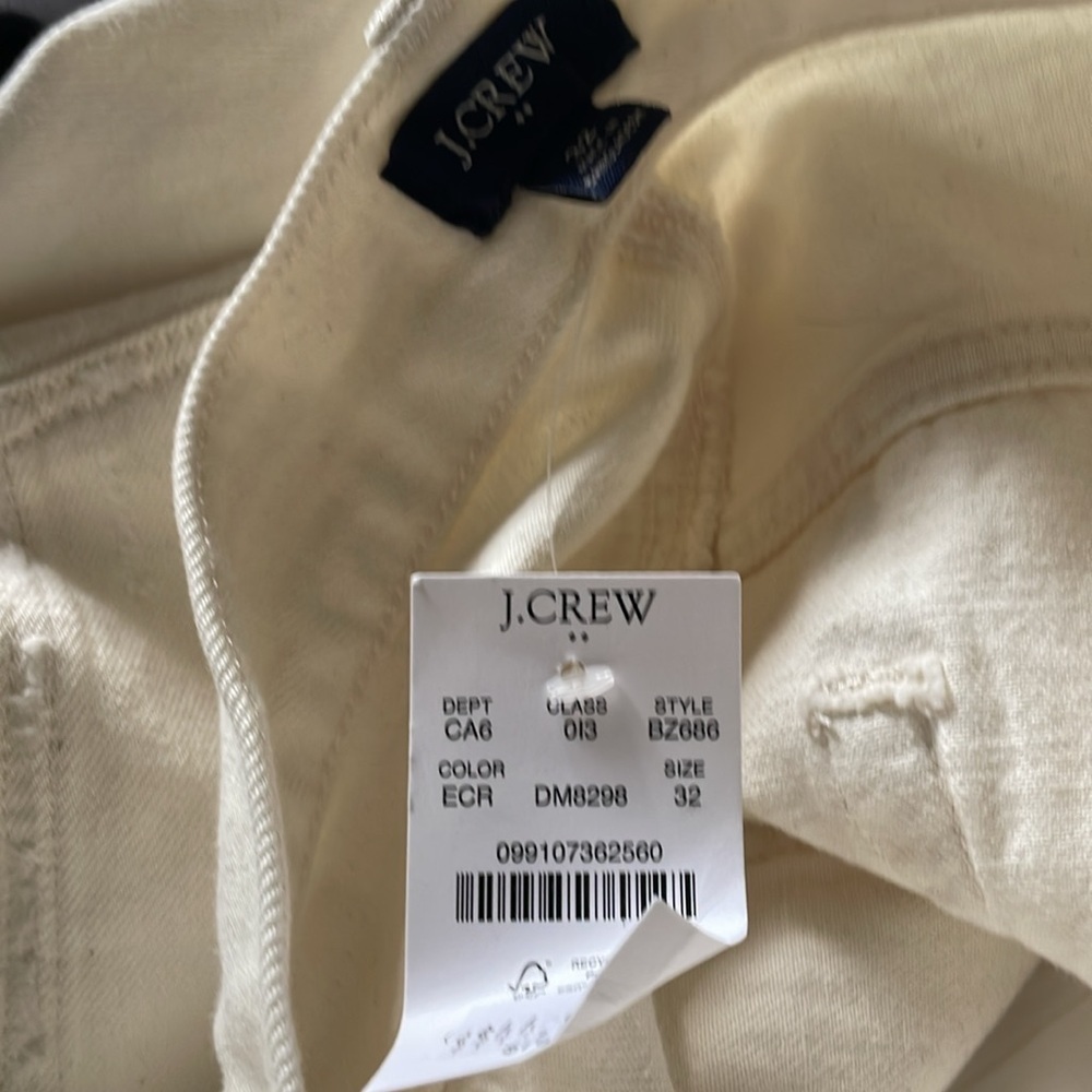 J. Crew Ecru high-rise relaxed denim short - Picture 6 of 7